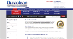Desktop Screenshot of callduraclean.com