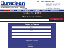 Tablet Screenshot of callduraclean.com